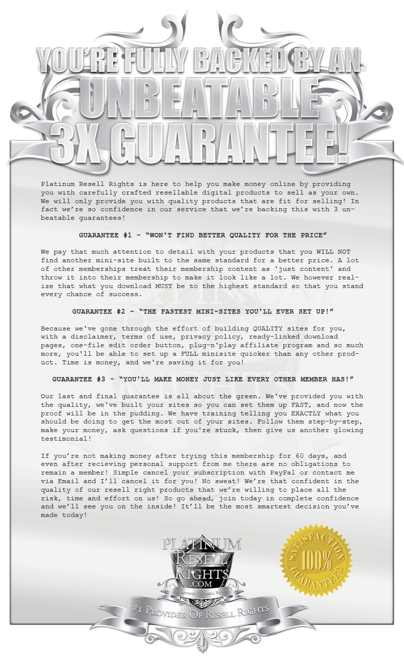 Platinum Resell Rights